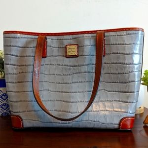 Dooney and Bourke grey croc tote